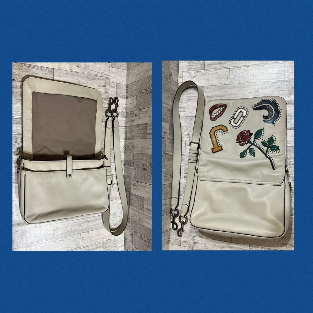 Marc Jacobs Embrodiry Patchwork Shoulder Messager… - image 8
